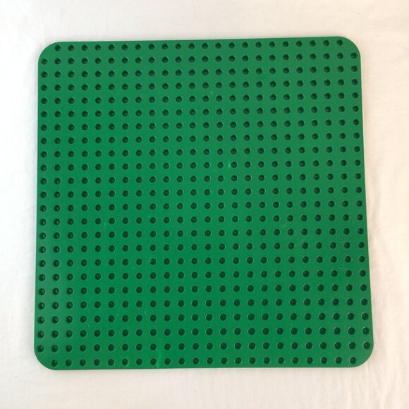 Lego Duplo Large Green Base Plate 24x24 Stud Lot of 2 15" Square - Picture 5 of 8